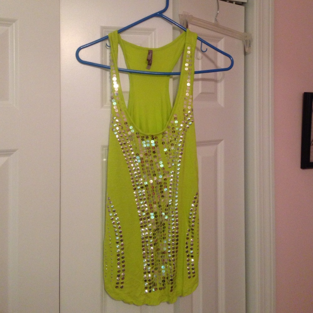 Lime green tank